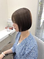 ルーム 郡山店(ROOM)&nbsp;まとまるミニボブ×明るめオリーブベージュ♪