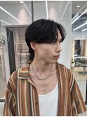 men's/メンズ/ニュアンスパーマ/黒染め/韓国/ブルーブラック