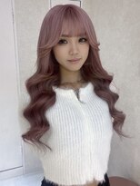 ミニルバイルルカ(minilu by LuLuca)&nbsp;ピンク×ブラウン×スーパーレミエクステ80枚