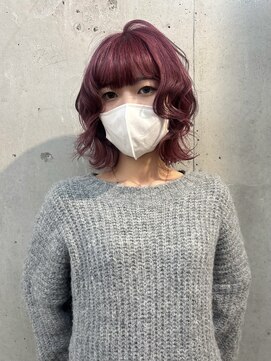 ラニヘアサロン(lani hair salon) ピンクカラー/ボブ/ハイトーン/ケアブリーチ