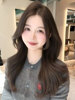 マインバイアフロートギンザ(MYNE by AFLOAT GINZA)&nbsp;レイヤーカット/顔周り/グレージュ/くびれヘア/韓国ヘア