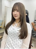 《Anli＊Rina》ロングレイヤー×ミルクティーベージュ