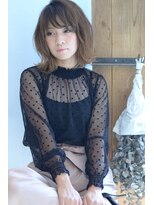 ロッソ(ROSSO)&nbsp;【Rosso十日市】　外ハネミディ×透明感グラデカラー