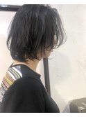 【Marl】ブラックグレージュの抜け感ボブ♪