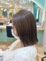 ロンドプランタン 恵比寿(Lond Printemps)&nbsp;前下がりぱつっとボブアースカラーくびれヘア