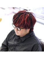 ヘアーズアウル(hair`s OWL)&nbsp;圧倒的、赤ハイライト