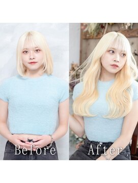 あるじゃんすー 天神店 ミルキーホワイト#シールエクステ#レイヤーロング#韓国#天神