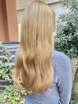 ココカラヘアー ニコ(cococara hair nico) ミルクティーベージュ/ハイトーン/ブリーチ/ダブルカラー/韓国風