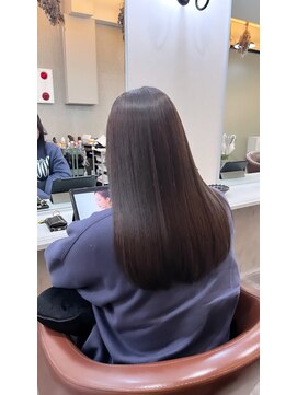 アンダーバーホワイト 広島 本通店(_WHITE) 髪質改善ストレート＋カラー