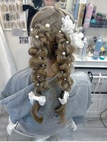 ツイン編みおろし
