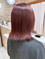 アロマヘアルーム 横浜店(AROMA hair room)&nbsp;外ハネボブピンクブラウンカラー/横浜/横浜西口