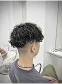 波巻きパーマ