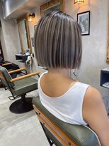 サニー 渋谷(SUNNY) プツッとボブ、バレイヤージュ、ハイライト、グレージュ