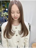 ワンカールレイヤー/まろやかベージュブリーチあり淀屋橋大阪