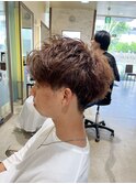 ◆メンズカラー◆刈り上げマッシュ×ベージュ【北川】