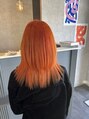 セブンルックスクレオ(7LOOKS creo) ダブルカラーオレンジカラーとレイヤーカット