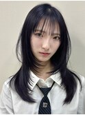 韓国風/レイヤー/小顔/前髪カット/髪質改善/グレージュ/透明感