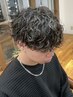 メンズカット+ニュアンスパーマ
