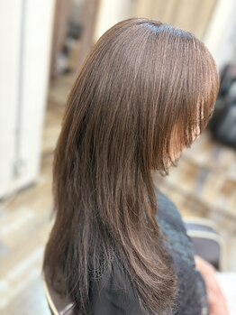 美容室サムの写真/【脱・白髪染め】何歳になってもカラーを楽しめるedol qon♪ファッションカラーのような透明感ある色味に♪