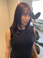 ゼストプラス(ZEST plus)&nbsp;深みレッドカラー×顔まわりレイヤー♪【Luna】