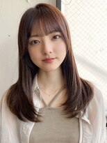 エトラ 渋谷店(etora) 小顔 前髪 レイヤーカット ホワイトグレージュ"