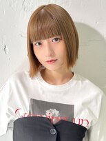 ラフィス ヘアー リノ 三宮店(La fith hair lino) 【La fith】切りっぱなしボブ×ケアブリーチ×ストレート