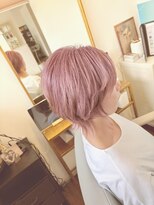 イド(id.)&nbsp;白髪ぼかしカラーでモーブピンク