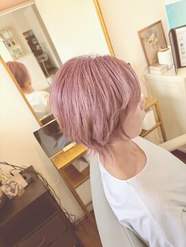 イド(id.) 白髪ぼかしカラーでモーブピンク