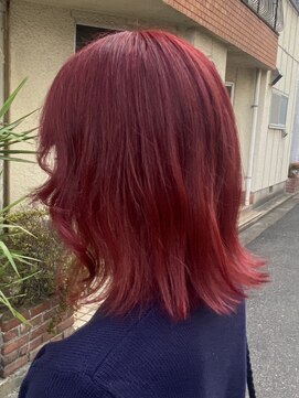 オプティマヘアー(Optima Hair) ダブルカラー×レッド