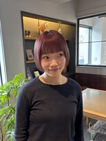 ヒントステーション(HINTSTATION) 〈浅草 半個室〉ミニボブ/ラベンダーベージュ