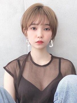 セイドット オモテサンドウ(Say. omotesando) Say.ショートボブレイヤーショートブリーチヘーゼルグレージュ