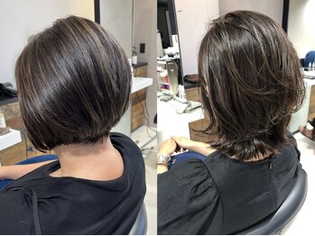 バイブス バイ ケンジ(vibes by KENJE)の写真/トレンドの白髪ぼかしハイライトも可能◎気になる白髪をカバーしながらおしゃれも楽しめるデザインに♪