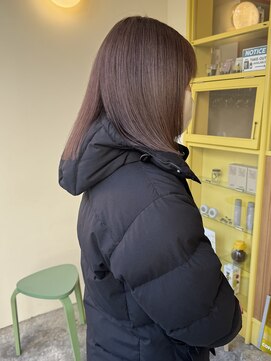 ヒントステーション(HINTSTATION) 〈浅草 半個室〉ブリーチありピンクベージュ