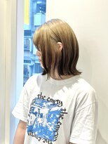 ニューヨークニューヨーク なんば道頓堀店(NYNY)&nbsp;切りっぱなしボブ/ルーツカラー