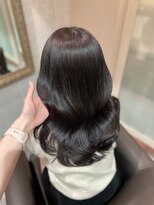 アクシス 栄店(`AXIS)&nbsp;森崎ワンホンレイヤー/ミルクティーブロンド/ダークブルー/栄