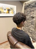 刈り上げマッシュソフトツイストパーマ