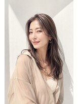 アッシュ 学芸大学店(Ash)&nbsp;ロング/大人女性/シアーベージュ/白髪ぼかしハイライト