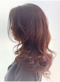 大人のエレガントカールスタイル×グラデーションデザインカラー