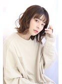 【lagoon田辺佳菜】ナチュラルボブ×ニュアンスハイライトカラー