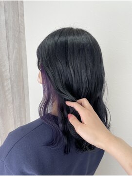 シエル 立川店(CIEL) イヤリングカラー×パープルブルー【CIEL×maki】