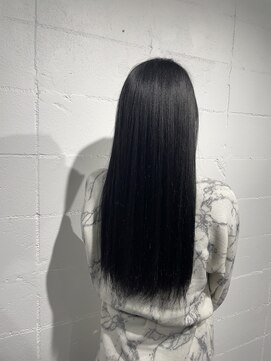 シェル 吉祥寺(shell) ネイビーアッシュ/エアーストレート/縮毛矯正