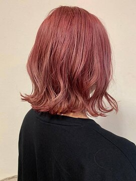 アルピナ 菅谷店(alpina) チェリーピンク×ボブ