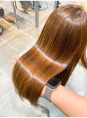 髪質改善カラー×髪質改善トリートメント×美髪×ベージュ