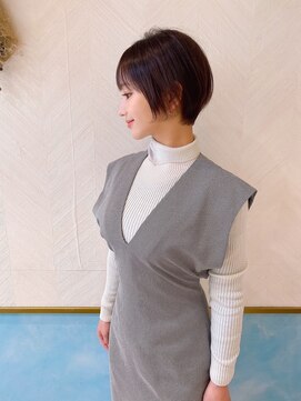 ロンド ストラーダ 心斎橋(Lond strada) ショート×ハイライト白髪ぼかし×シルキーベージュ[心斎橋]