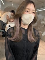 サイン 表参道(SIGN)&nbsp;ショートヘアグレージュカラーデザインカラーシルキーベージュ