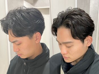メレ 仙台(Mele)の写真/仕事帰りも通いやすい◎再現性の高いスタイルを！［仙台/仙台駅/メンズカット/眉毛/マッシュパーマ/MEN'S］