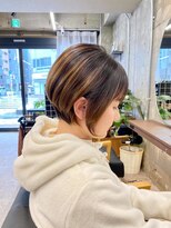 ベンジー 名駅店(benji)&nbsp;【benji】アッシュ×ショートボブ◎ショート