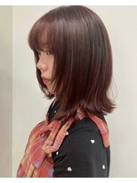 クーナバイトマト 横浜(Cuna by TOMTO)&nbsp;【KANO】顔周りレイヤー ブリーチなし レッドブラウン