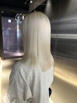 ペレ 栄店(PELE) デザインカラー/レイヤーカット/ウェットヘア/オリーブベージュ