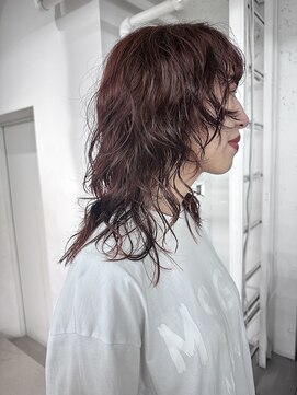 レコ 渋谷(LECO) ミディアムレイヤーカットニュアンスパーマ